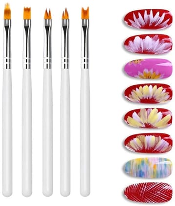 Cameleon 5PC Flower Brush Shaded Nails 3 g