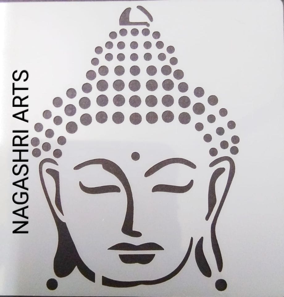 Imported Stencil Buddha - 2.4 * 2.4 Inches