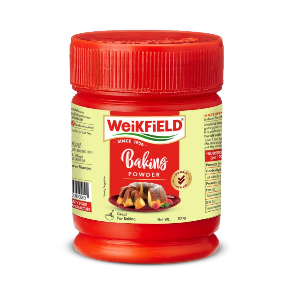 Weikfield Baking Powder | In Reusable Poly Jar | 400g