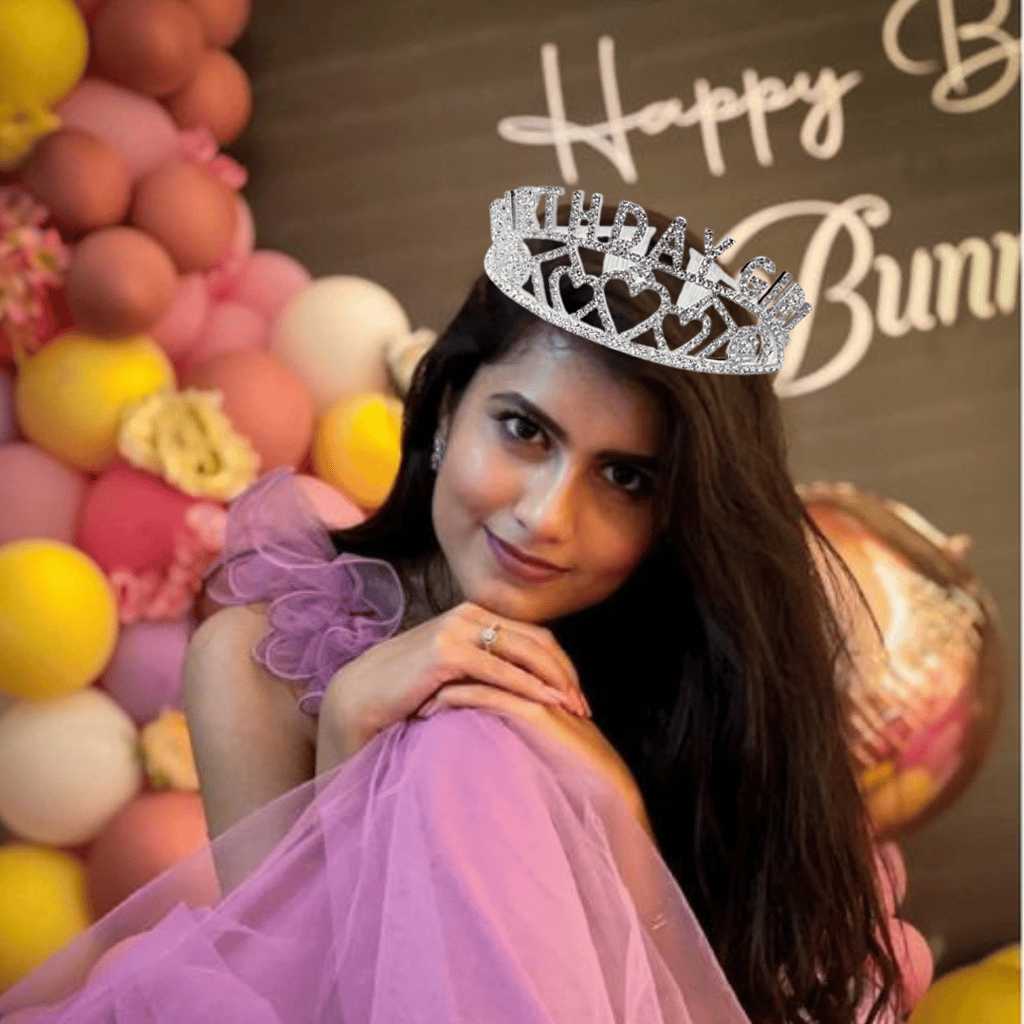 Birthday Girl Sash And Birthday Girl Crown - Pack of 2 Pcs Silver Birthday Sash for Girls | Birthday Crowns for Girls