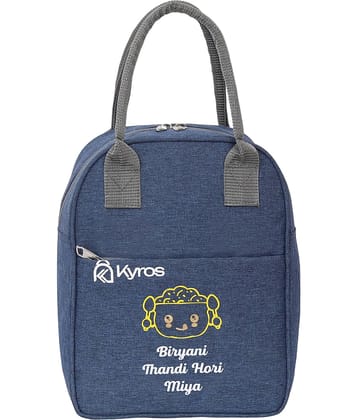 Kyros Blue Polyester Lunch Bag Pack of 1