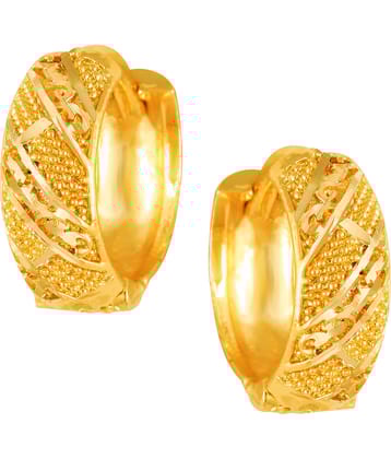 VIVASTRI Golden Clip-Ons Earrings ( Pack of 1 )