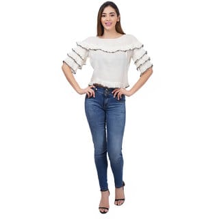 RAYON CRAP CROP TOP (WHITE)