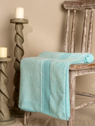 DDECOR - Ecofresh Collection 100% Cotton Bomboo Plains And Textures Pattern 650TC Bath Towel |75 CM X 150 CM| \