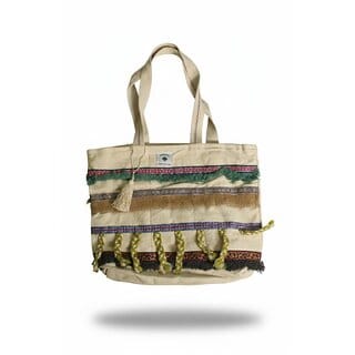 Earthloom Rope Detail Ethnic Tote