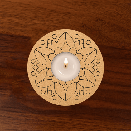 Dbeautify's MDF Mandala Tealight Holder for DIY