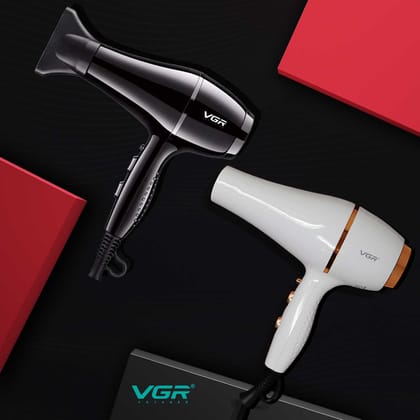 VGR V-414 Women's Heavy Duty 1800-2200 Watt Hair Dryer Black