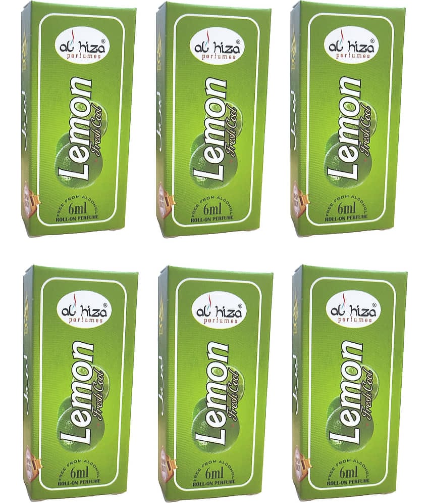 Al Hiza Lemon Grass Non- Alcoholic Below 50ml Attar ( Pack of 6 )