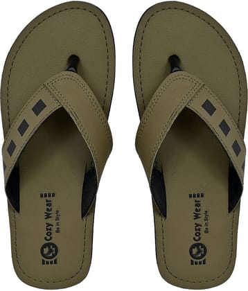 Cozy Wear Green Men's Daily Slipper
