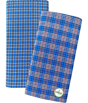 Feather Green Multi Lungi Pack of 2