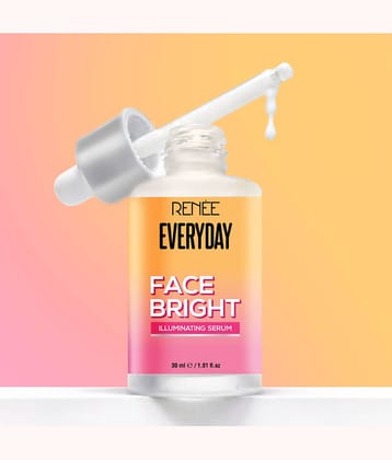 RENEE Everyday Face Bright Illuminating Face Serum, Reduces Dark Spots & Acne, Brightens & Improves Complexion, With Glutathione, Niacinamide & Vitamin C, 30ml
