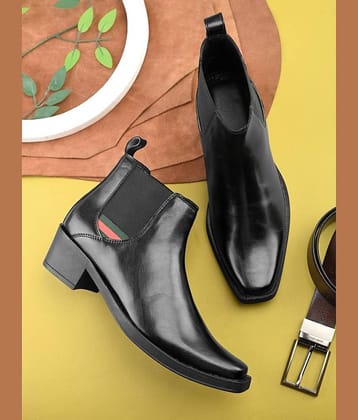 Sir Corbett Black Men's Chelsea Boots
