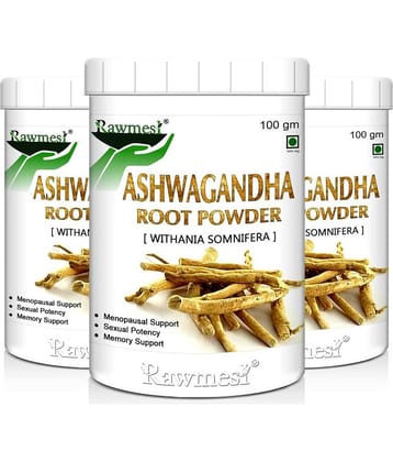 rawmest Organic Ashwagandha Pack of 3 Powder 300 gm