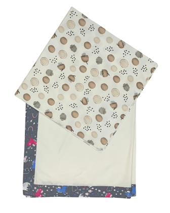 Set of 2 (Polka Dot + Unicorn) | Cotton Baby Swaddles