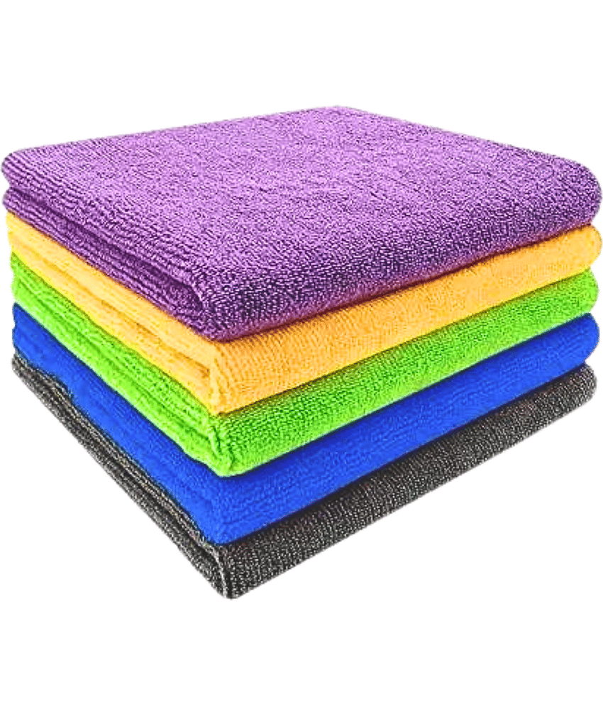 Samarth Microfibre Glass Cleaning Kitchen Towel ( Pack of 5 )