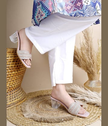 Stylestry Rose Pink Women's Sandal Heels