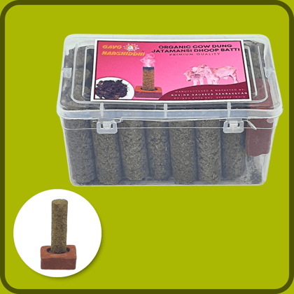 GAVO HARSHIDDHI Gulab Fragrance Cow Dung Dhoop Batti - 30 Sticks | Long-Lasting Natural Rose Incense Dhoop Batti | Dhoop Sticks for Pooja, Home Fragrance, Hawan, Air Purification and Meditation-P