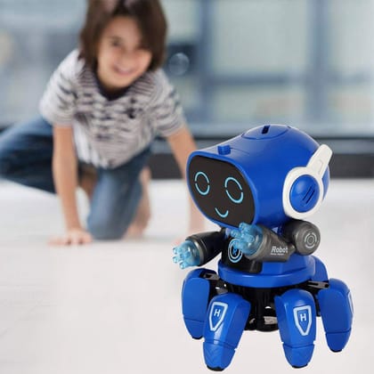 Robot Pioneer Colorful Lights and Music All Direction Movement Dancing Robot Toys for Boys and Girls (Color as per Stock Availability)