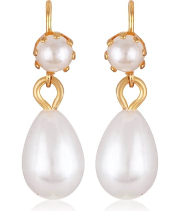 Vighnaharta Gold Drop Earrings ( Pack of 1 )