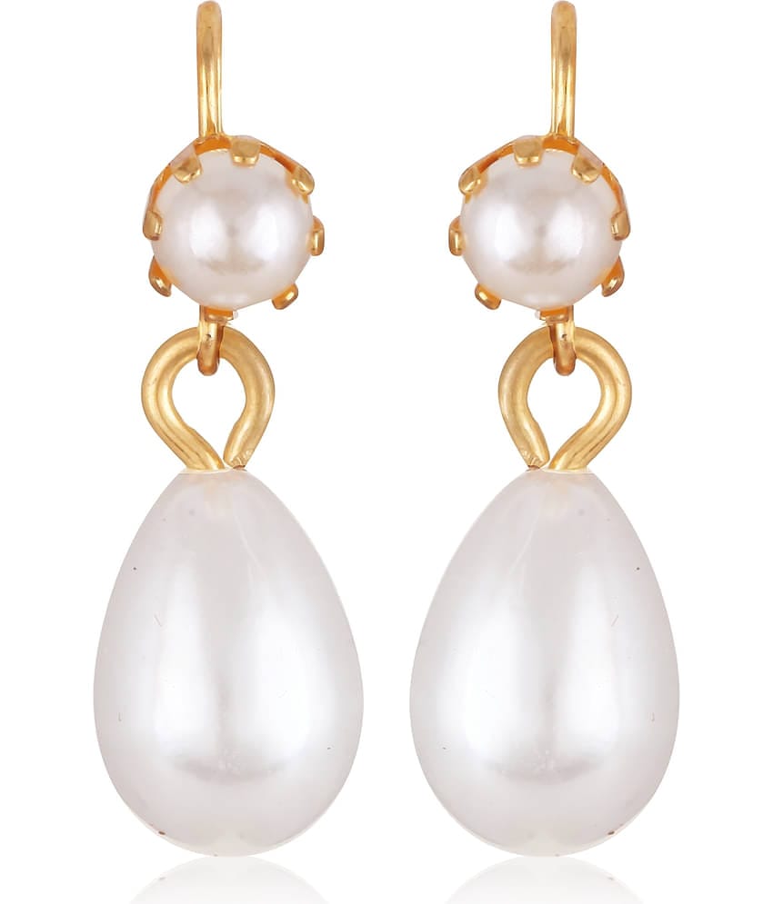 Vighnaharta Gold Drop Earrings ( Pack of 1 )