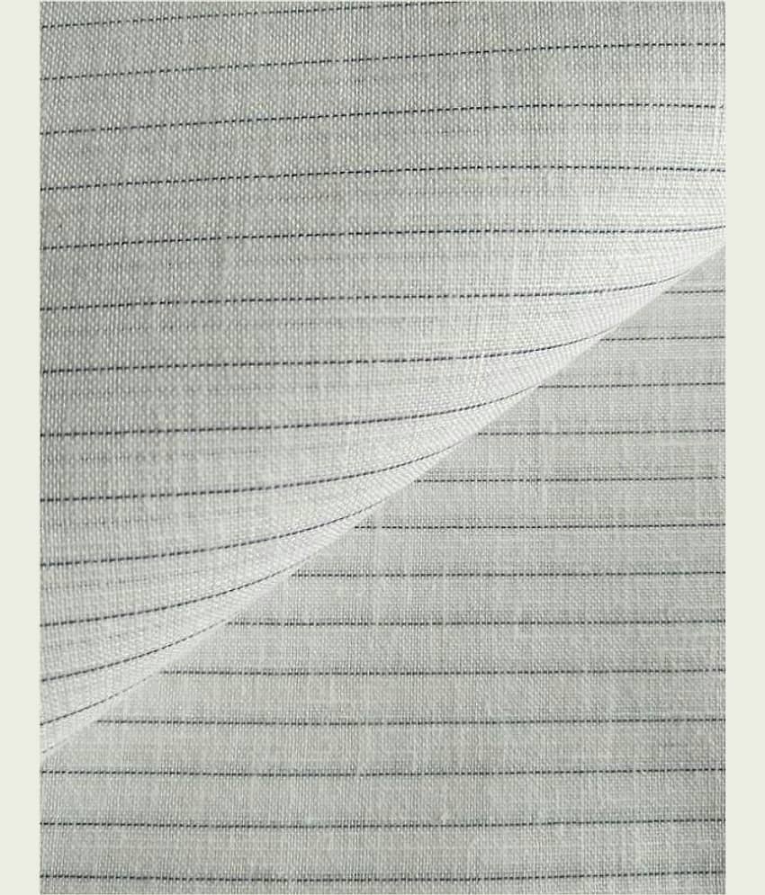 Makhanchor White Linen Men's Unstitched Shirt Piece ( Pack of 1 )