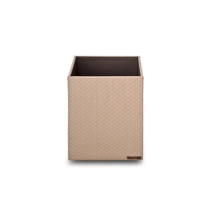 Entwine Taper Waste Bin Beige-Beige