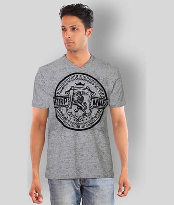 Huetrap Pack of 1 Cotton Regular Fit Men's T-Shirt ( Grey )