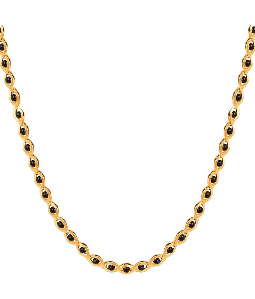 FASHION FRILL Gold Plated Chain ( Set of 1 )
