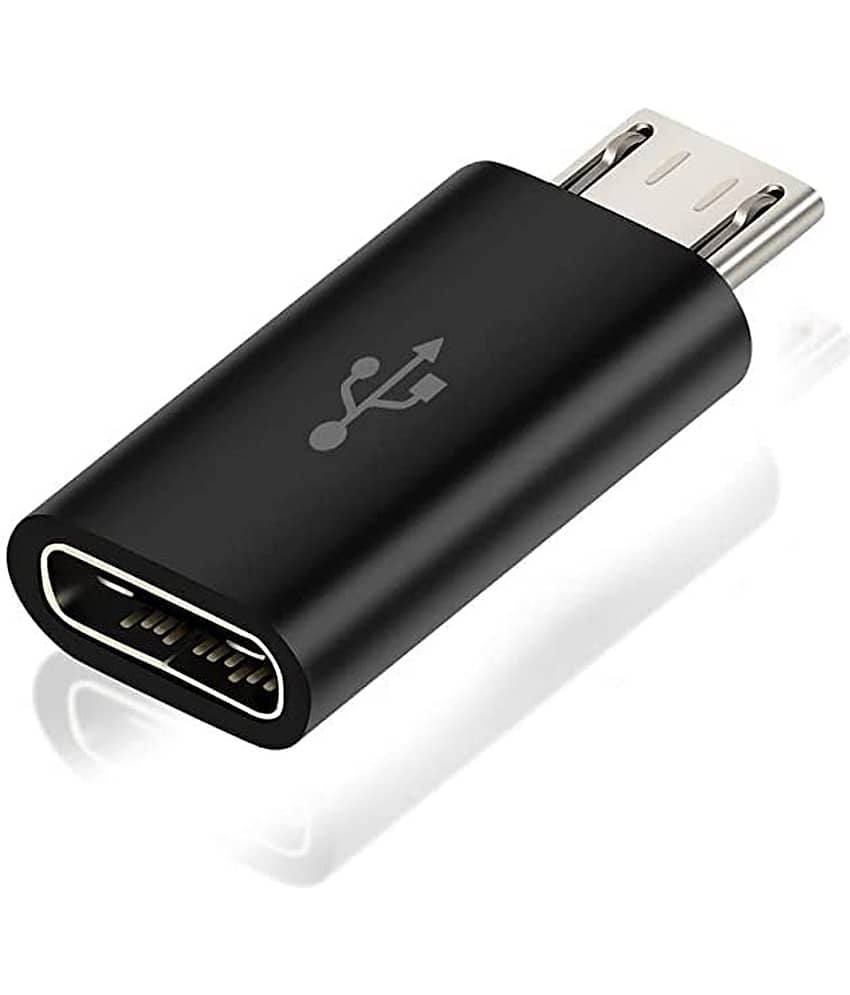 THRIFTKART - Type C Female to Micro v8 Male Data Sync Adapter and Without Cable Charging Connector(1PC-ONLY)