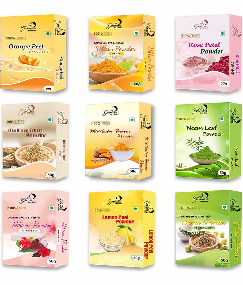 glowious - Skin Toning Face Pack for Normal Skin ( Pack of 9 )
