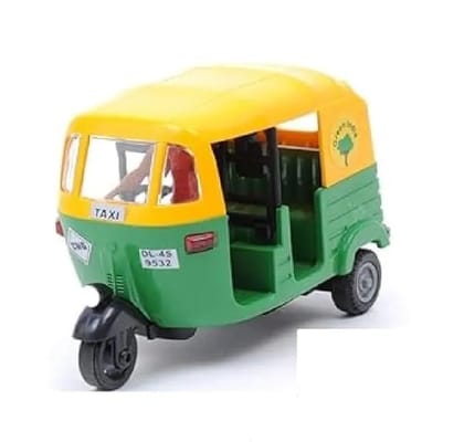 Plastic Pull Back Auto Rickshaw, Number of Pieces: 1 Plastic Pull Back Auto Rickshaw, Number of Pieces: 1