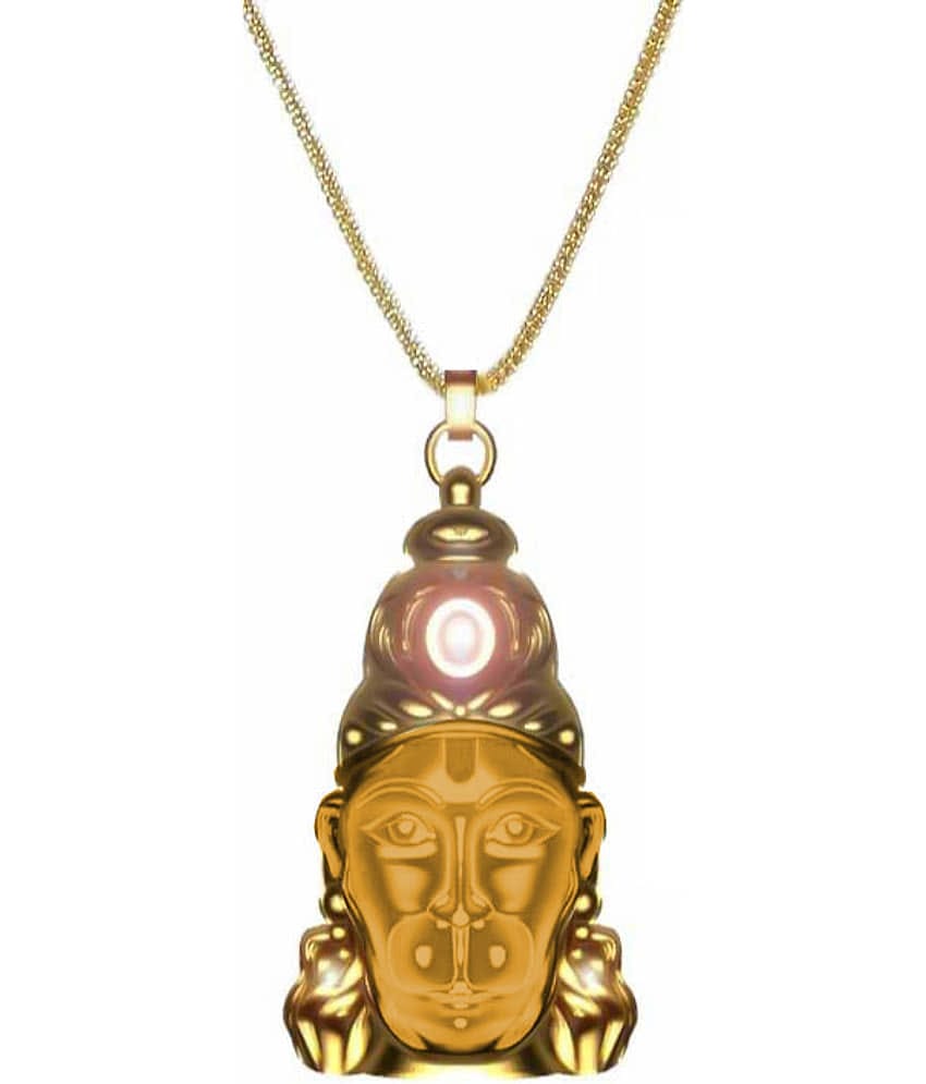 Shivansh Hanuman Chalisa Yantra with Gold Platted Chain