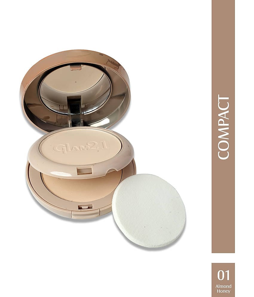 Glam21 High Definition Compact Powder 2-In-1 20G , Long-Lasting Mate Finish