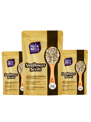 Nickmics Sunflower seed (Pack of 3)-100g each