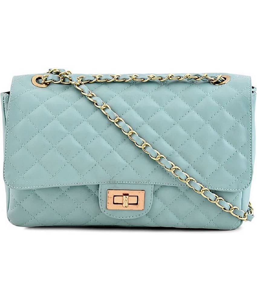 SAKWOODS Sling Bag PU Set of 1 ( Blue )