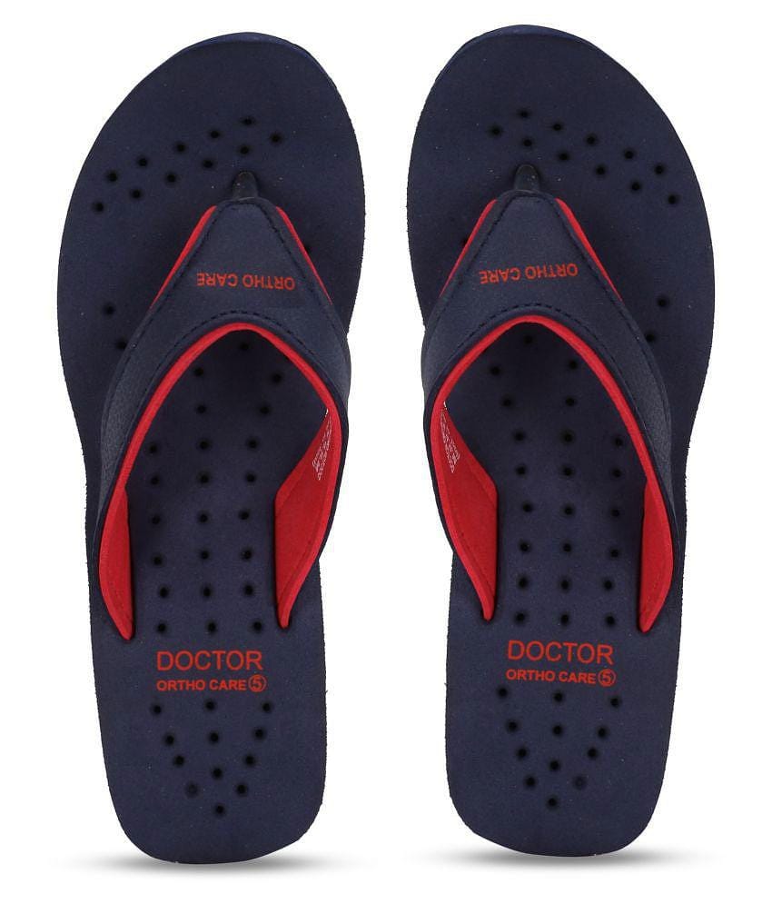 DOCTOR EXTRA SOFT - Multi Color Womens Thong Flip Flop - 8