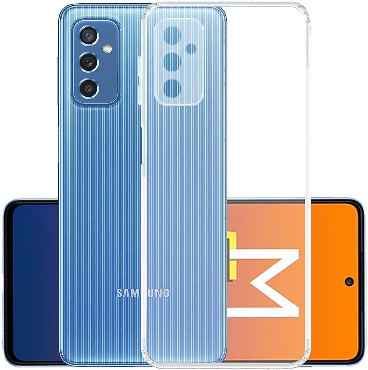 PLUGTECH TPU Ultra Hybrid Clear Camera Protection Back Cover Case for Samsung M52 5G