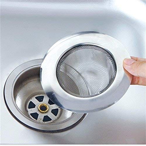 Sprade Stainless Steel Strainer Kitchen Drain Basin Basket Filter Stopper Drainer Sink Jali, 9 Cm