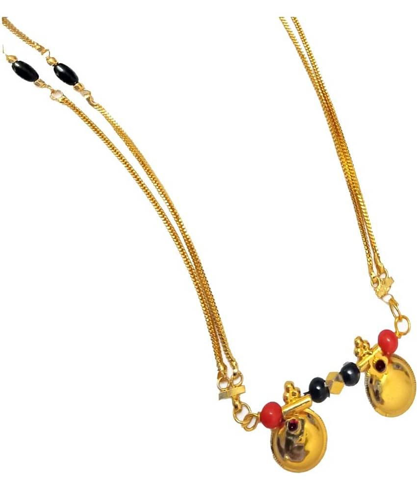 JIPPA Golden Mangalsutra ( Pack of 1 )