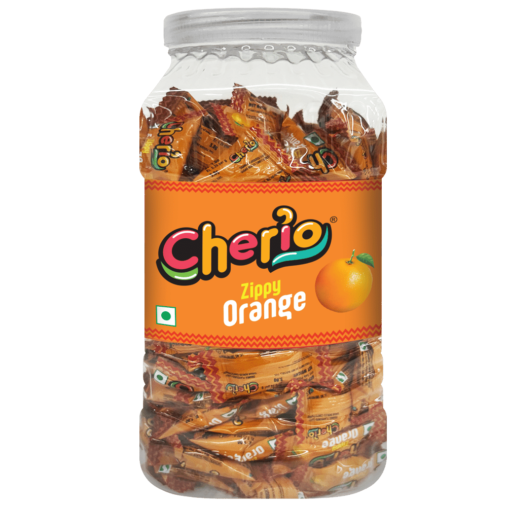 Cherio Candy Jar || Orange Candy || 205 Pieces || 830.25 Grams