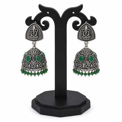 Tribes India Metal Topli Earring for Women (Multicolor)