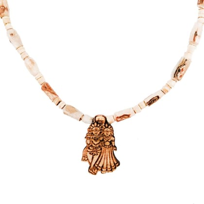 MAYAPURI Original Tulsi Kanthi Mala with Radha Krishna Pendant/Locket for Adults Unisex