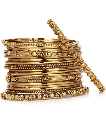YOUBELLA Gold Bangle Set ( Pack of 1 )