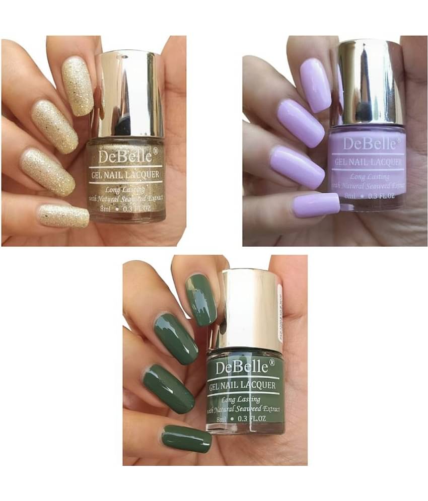 DeBelle Multi Glossy Nail Polish 24 ( Pack of 3 )