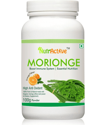 NutrActive Moringa Olifera Leaf Powder | MORIONGE | 100 gm Powder