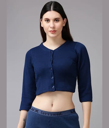 Lux Cottswool Cotton Thermal Tops - Blue Pack of 1