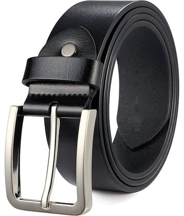 Elite Crafts - Black 100% Leather Men's Formal Belt ( Pack of 1 )