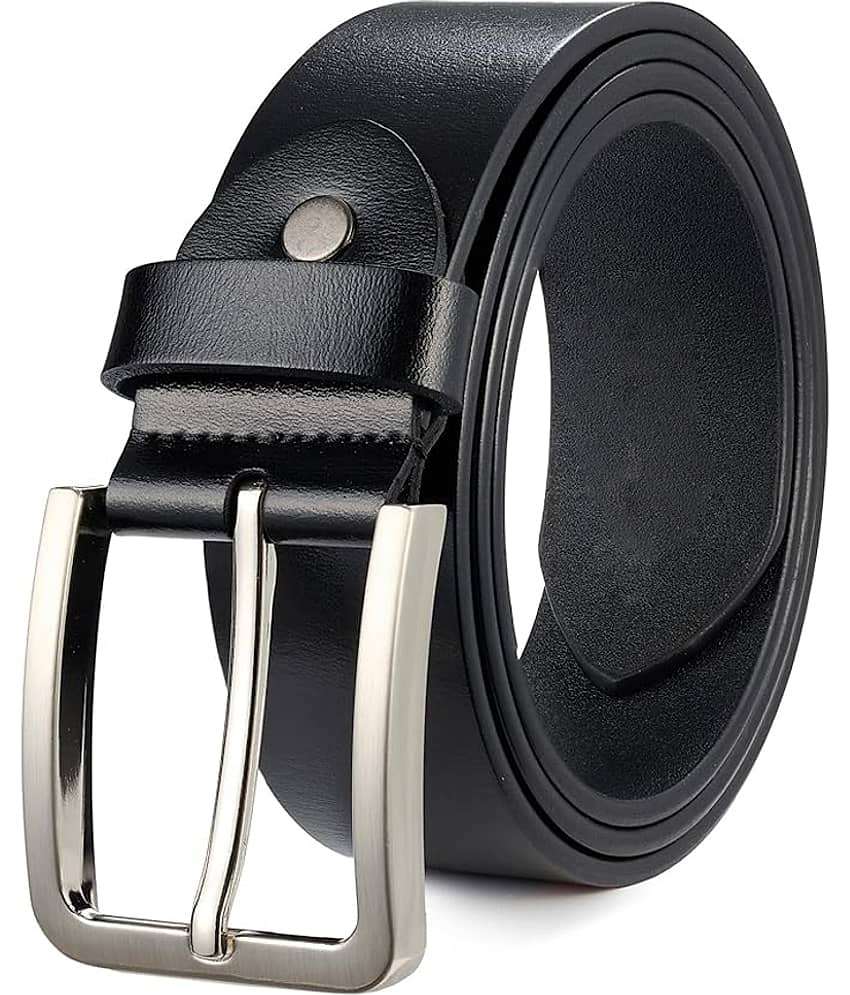 Elite Crafts - Black 100% Leather Men's Formal Belt ( Pack of 1 )