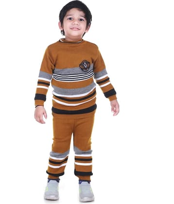 GTWO Woolen Knitted Full Sleeves Winter Warm Pullover Sweater with Pajami/Top and Bottom Set for Kids Baby Boys & Girls (Pack of 1)