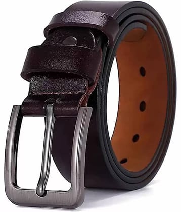 Elite Crafts - Brown 100% Leather Men's Formal Belt ( Pack of 1 )